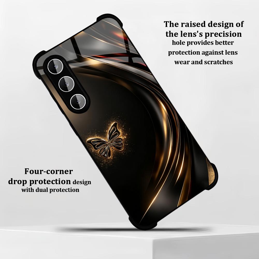 Samsung Galaxy S25 - streamline glitter butterfly HD glass phone