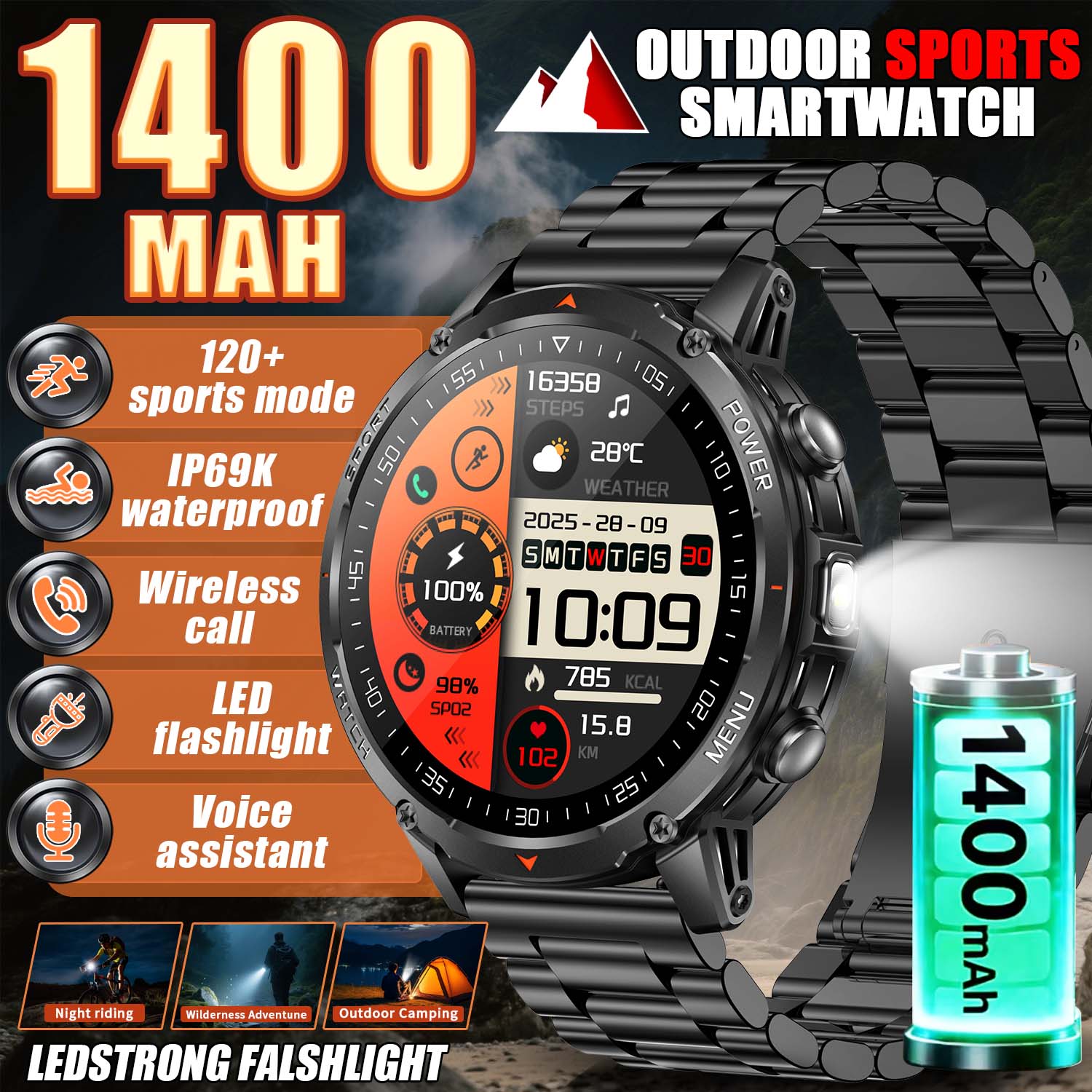 Smart Insole Pressure - 2026 New Military Smart Watch Men