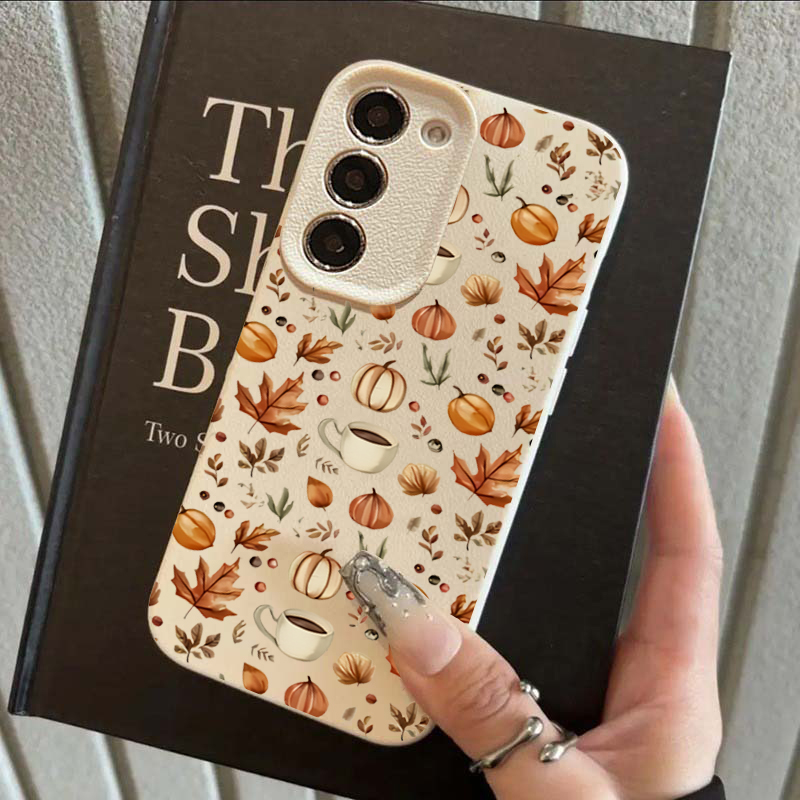 Autumn Pumpkin Coffee Illustra - Samsung Galaxy A55 review and price