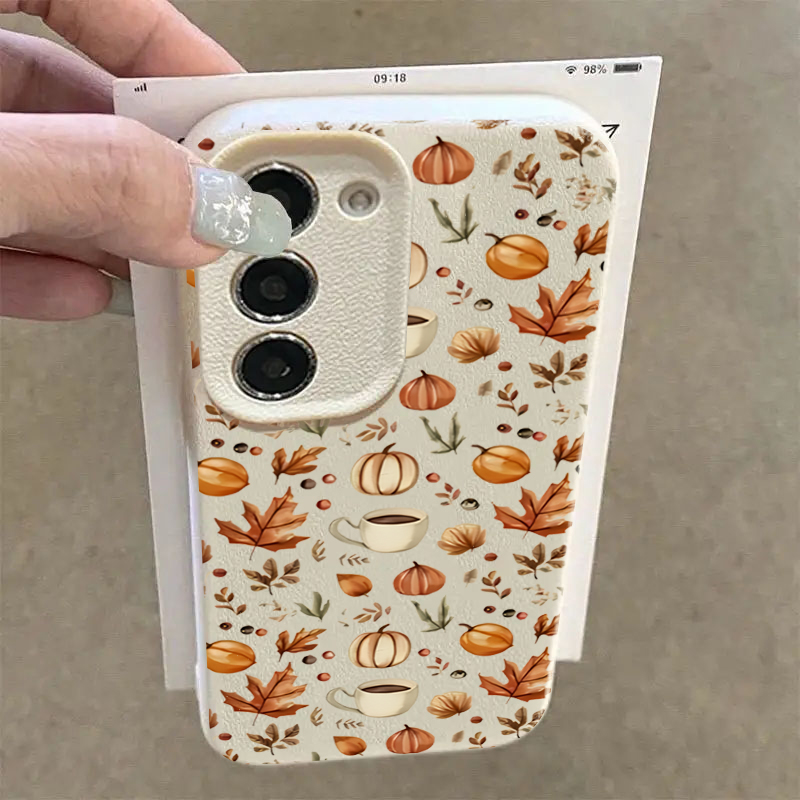 Autumn Pumpkin Coffee Illustra - Samsung Galaxy A55 review and price