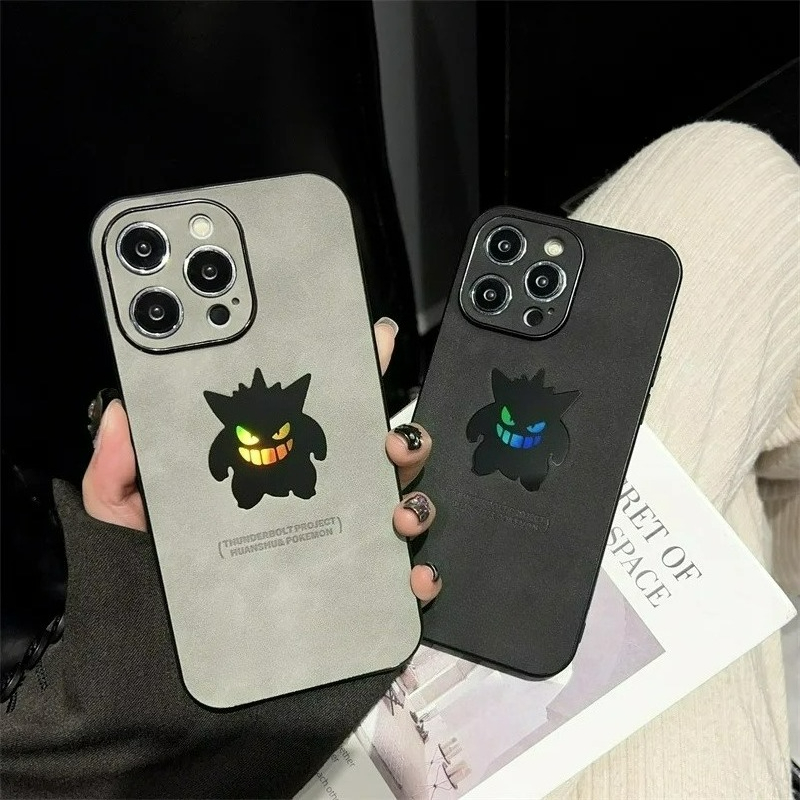 Cartoon Anime Gengar Leather T - Apple Iphone 15 Pro Max review and price