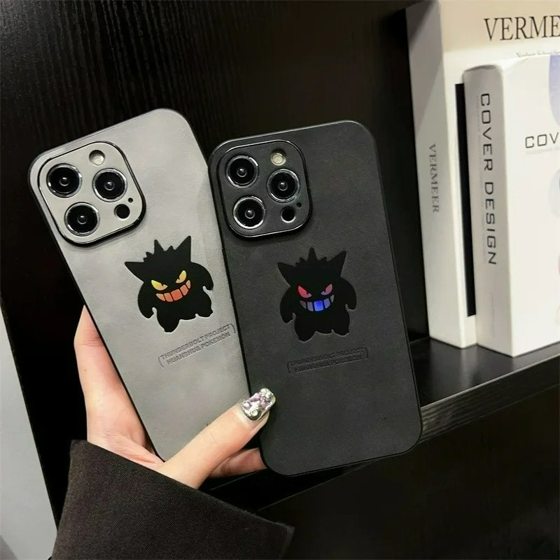 Cartoon Anime Gengar Leather T - Apple Iphone 15 Pro Max review and price