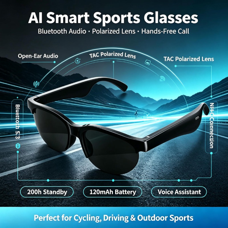 Smart Sports Glasses Open Ear  - Smart Glasses Lens review and price