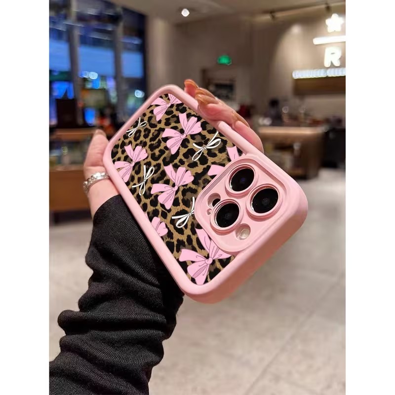 Leopard Print Bow Phone Case F - Apple Iphone 15 Pro Max review and price