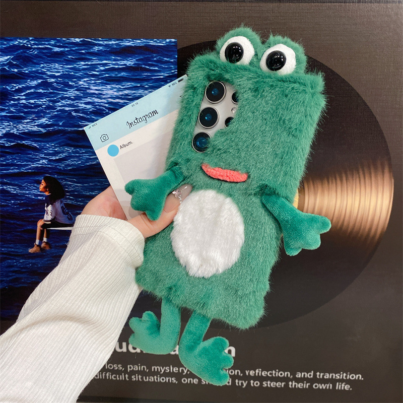 Plush Frog Phone Case, Cute Gr - Samsung Galaxy S25 review and price
